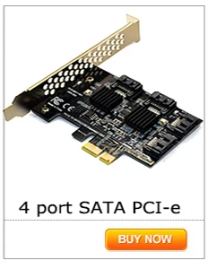 SATA карты расширения 4 порт SATA PCIe Плата расширения PCI-e SATA 3,0 адаптер с Raid Marvell 88SE9230 на протяжении более чем 3T HDD или SSD