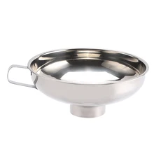 Stainless Steel Funnel Large Diameter Wide Mouth Kitchen Funnel Food Pickle Jam Filler Food Funnel