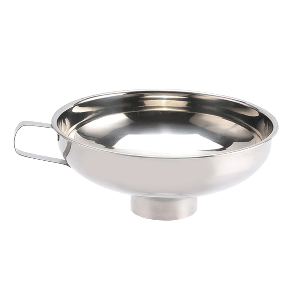 

Stainless Steel Funnel Large Diameter Wide Mouth Kitchen Funnel Food Pickle Jam Filler Food Funnel