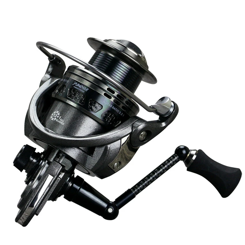 

Pesca Carretilha Spinning Reel 13+1BB Full Metal Reels Bearing Stainless Steel Fish Vessel High Speed Fishing Reel
