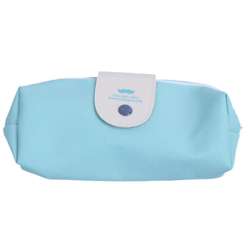 

Durable and Waterproof Pencil Bag Gift Stationery Bag Pencil case Roll-up Pencil Case School Kit Make-up Kit Mustache Pattern
