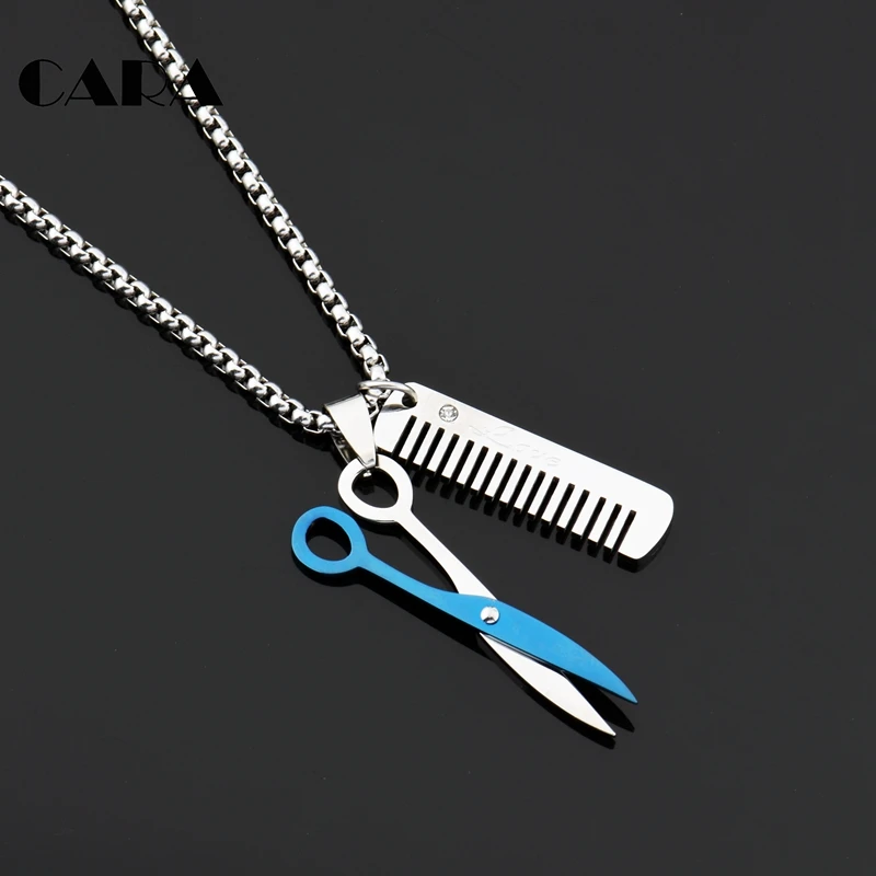 Мужское и женское ожерелье в стиле хип-хоп из нержавеющей стали 316L стильная