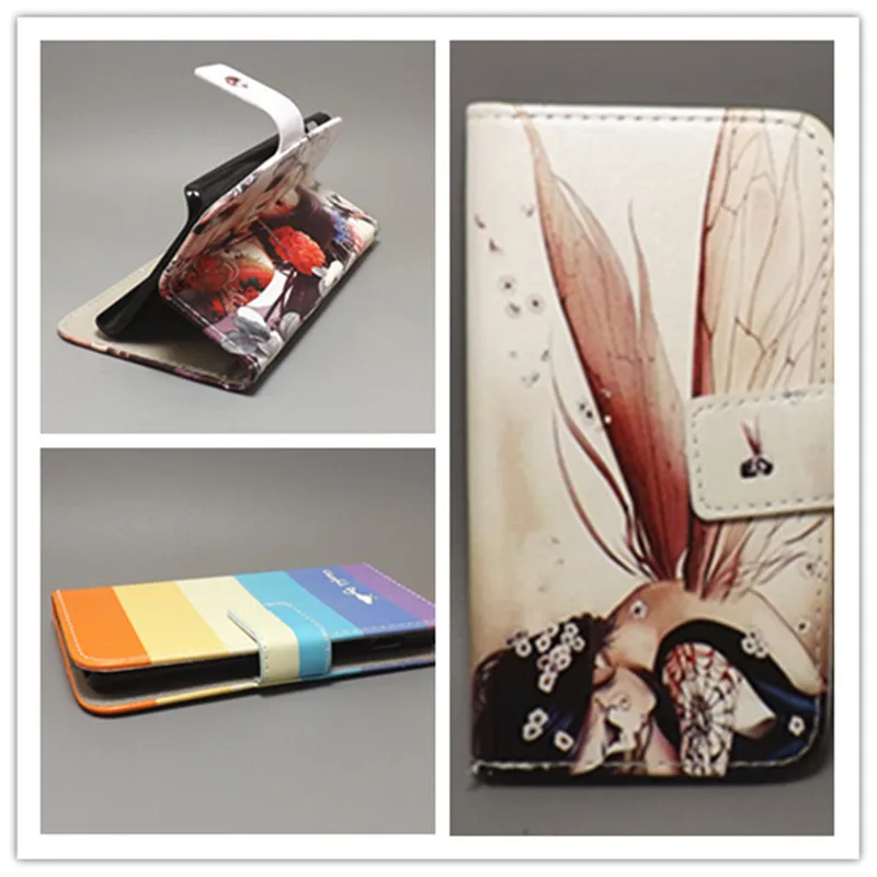 

New Butterfly Flower Flag Designer Wallet Flip Stand Book cover Case for Sony Xperia M2 Dual D2302 / M2 D2305 free shpping