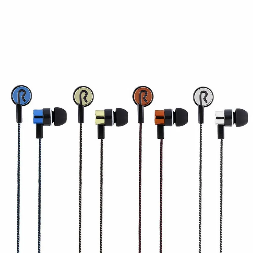 

5 Colors Earphones Sports Running Noise Isolating Stereo 1.1M in-Ear 3.5mm Media Player Music Earphone Stereo Music Headphone