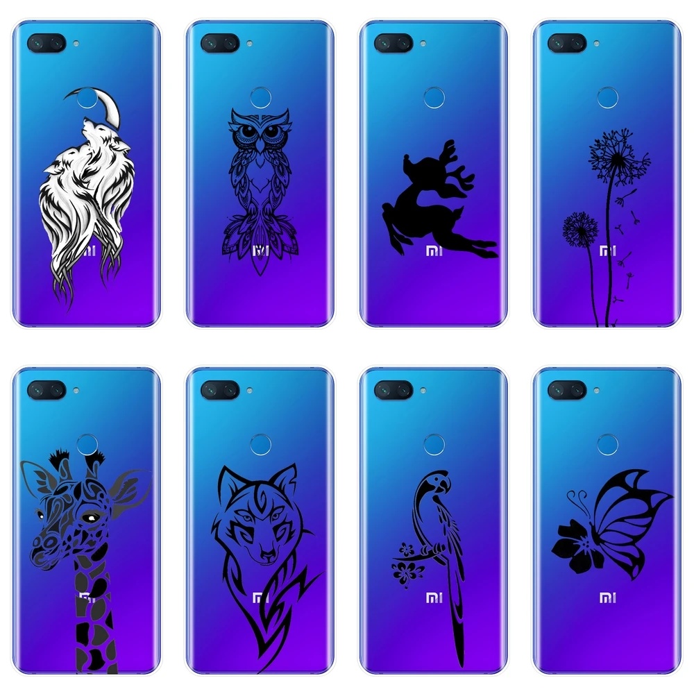 Soft Phone Case For Xiaomi MI A1 A2 Lite Mi5 Mi6 Mi8 Silicone Animal Back Cover Mi 5 5C 5S 5X 6 6X Plus 8 SE | Мобильные телефоны и