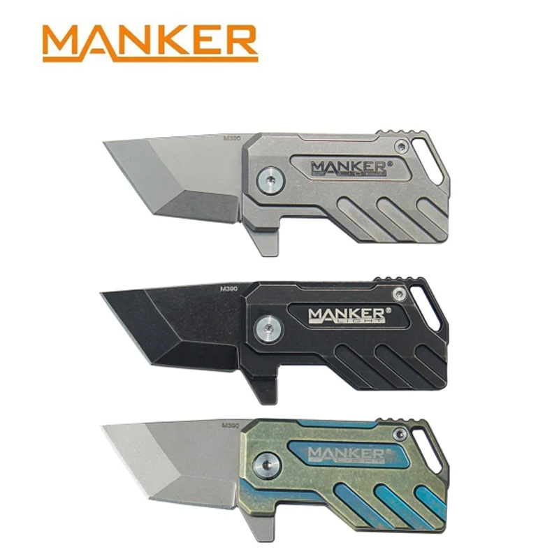 Складной мини брелок Manker Elfin Stonewash из титана TC4 стальной замок M390 инструмент для