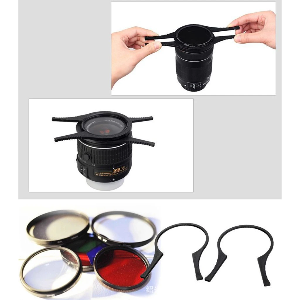 2 шт. ключ для фильтра объектива камеры 49 мм-86 мм MCUV UV CPL ND набор инструментов для удаления для Canon Nikon