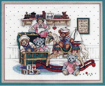 

Gold Collection Lovely Counted Cross Stitch Kit Cuddly Bear Bunch I Love Bears dim 03783 3783