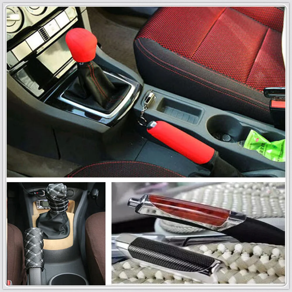 

Car suv rubber Gear Shift Knob Handbrake Cover for Toyota FJ Cruiser RAV4 CROWN REIZ PRIUS COROLLA VIOS LAND CRUISER PRADO