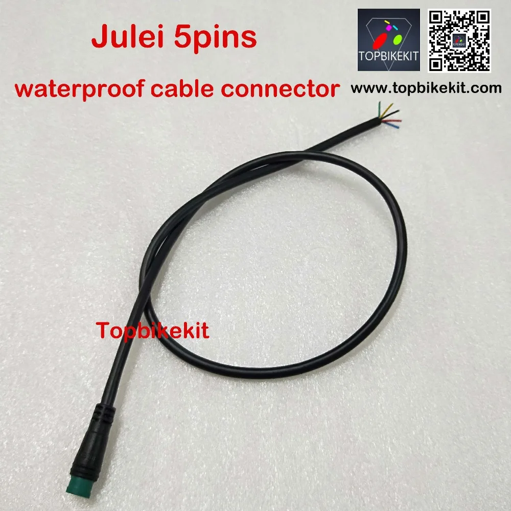 2pcs-Julei-5pins-waterproof-cable-connector-for-ebike-display-KTLCD3-LCD8H-LCD8S (2)
