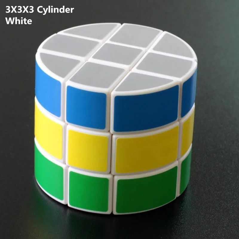 Странные-Острые магические скоростные кубики, развивающие обучающие игрушки для детей, подарок для детей, головоломка, скоростной кубик, вызов, Магическая игрушка, кубик - Цвет: 3x3x3 Cylinder White