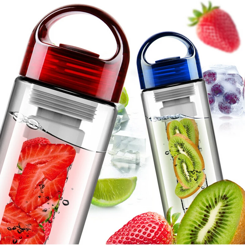 

Fruit Infusing watter bottle Lemon Juice Maker 700ml cap Fruit Infuser bike travel school BPA Sports Health free shipping