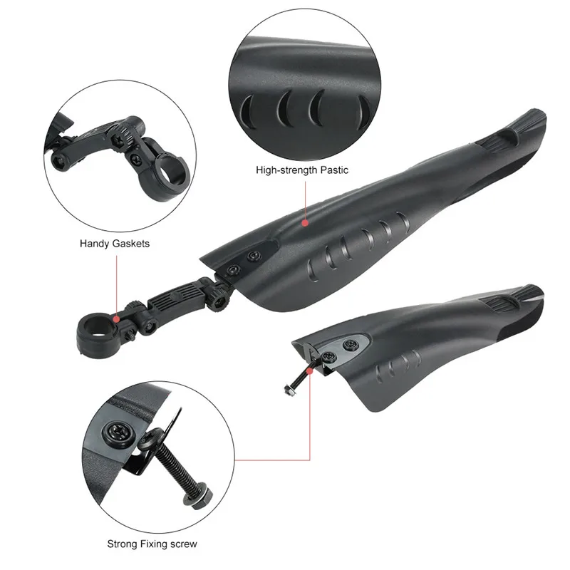 

2pcs/Pair Bicycle Fender MTB Mountain Road Front Rear Fender Set Removable Strainer Wings Bicycle for Bicycle Accessories