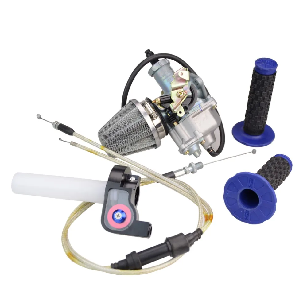 

GOOFIT 30mm PZ30 IRBIS TTR250 Jet Tuned Power Carburetor with Air Filter Twister Grips Cable CG 200cc 250CC P038-414