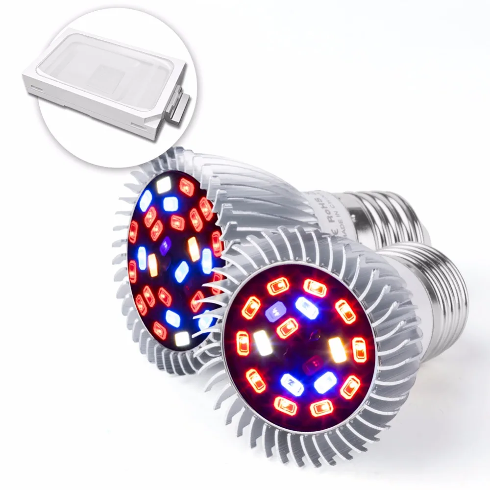  CanLing Phyto Lamps Full Spectrum E27 Led Plant Light Grow Lamp E14 Led For Plants 18W 28W Fitolamp - 32905460706