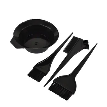 

4in1 Professional Hair Color Dye Brush Set Black Mixing Bowl & Brush Set Salon Kit Tint Tool