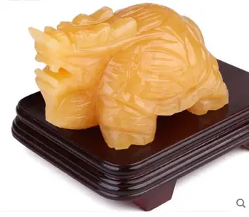 

11cm Topaz Dragon Turtle Small Large God Beast Dragon Turtle Decoration