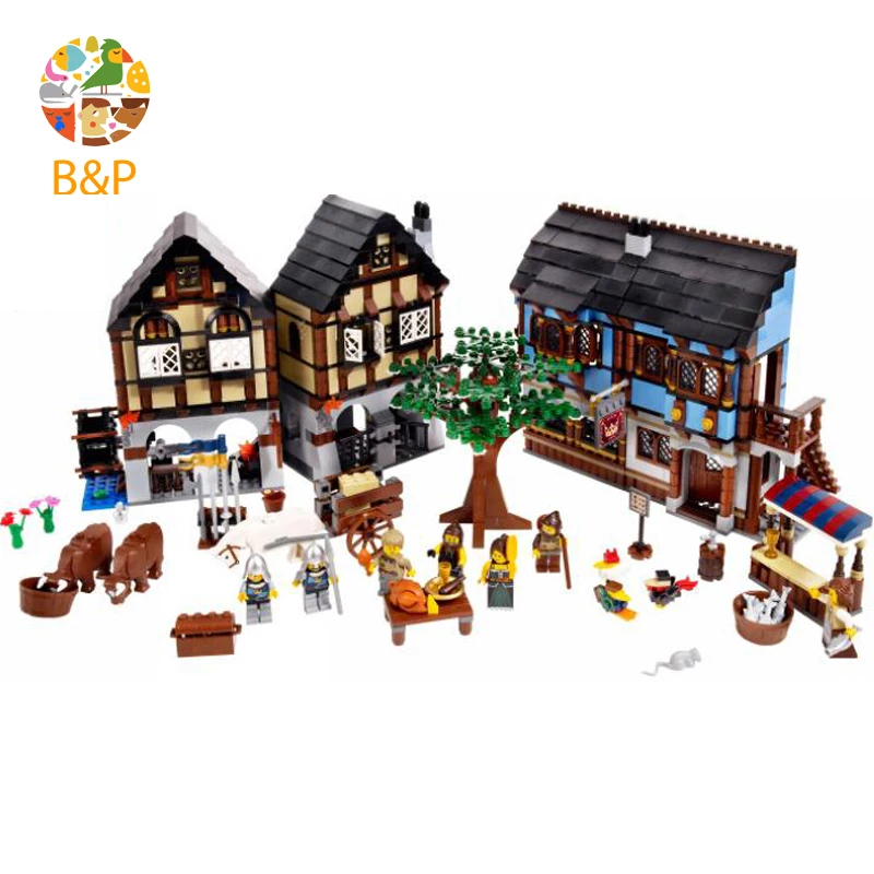 

Legoing 10193 1601Pcs Movie Series The Medieval Manor Castle Building Blocks Brick Educational kit Toys For Children LEPIN 16011