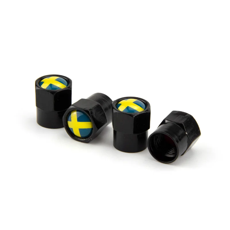 Sweden Flag Tire Valve-2