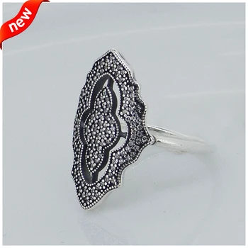 

Compatible with European Jewelry Sparkling lace Silver Ring New Original Authentic 925 Sterling Silver Rings DIY 09R032