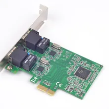 2 порт PCI Express гигабитная сетевая карта сетевой адаптер 10/100/1000M для сервера