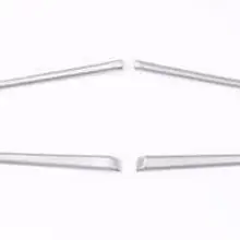 Для Alfa Romeo Giulia Stelvio ABS Хром Руль украшения рамка Крышка отделка Набор из 2 шт