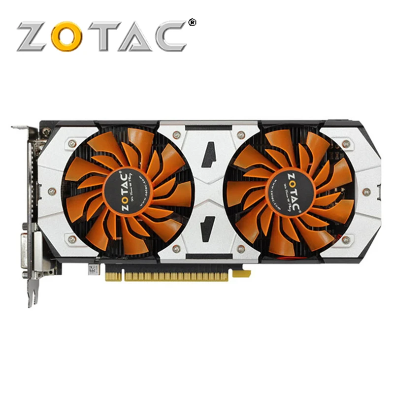 Оригинальная видеокарта ZOTAC, GTX750Ti-2GD5, разрушитель, GPU GTX 750 Ti, 2 Гб, GM107, 128 бит, GDDR5, видеокарта, GTX750Ti, 2GD5