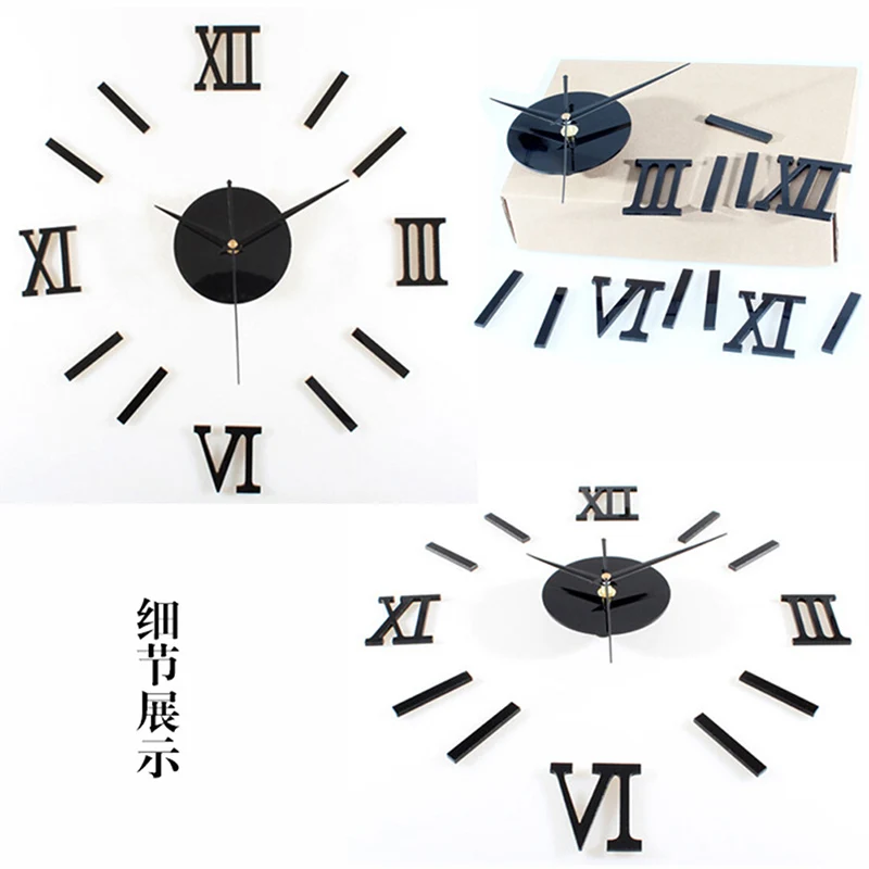 Креативные цифровые настенные часы-наклейка современный дизайн часы DIY часы на стену кухня часы гостиная домашний декор