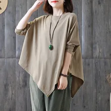 Весенняя и Осенняя новая свободная тонкая футболка оригинальная женская рубашка с длинными рукавами с Бэтменом Корейская версия