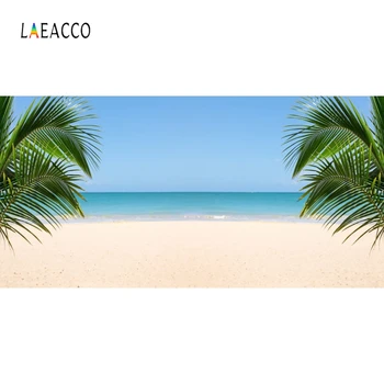 

Laeacco Summer Seaside Beach Palm Tree Backdrop Photography Backgrounds Customized Photographic Backdrops For Photo Studio