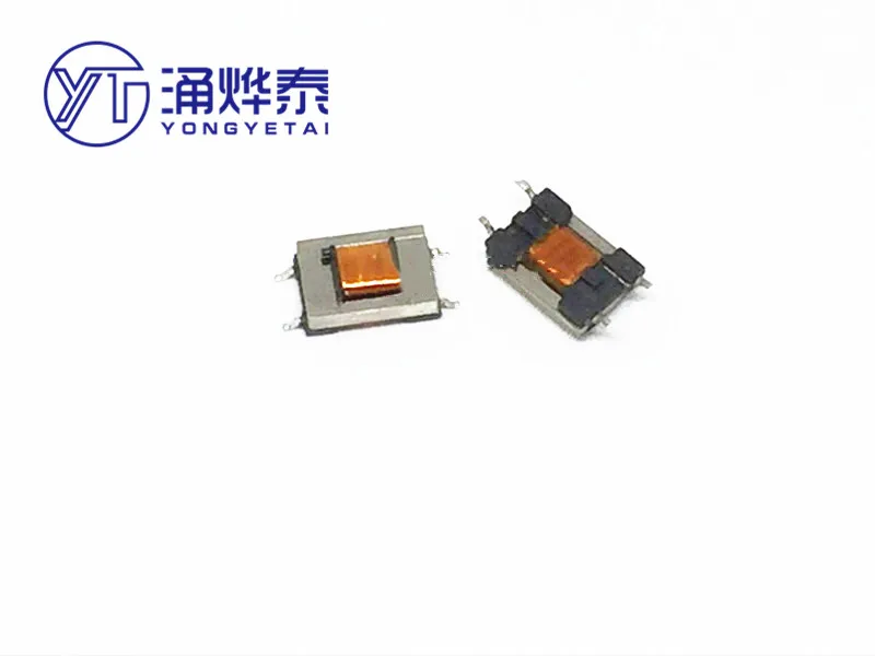 YYT 2PCS ED8 patch audio transformer 600:600 1:1 permalloy nickel steel transformer 4Pin with size chart