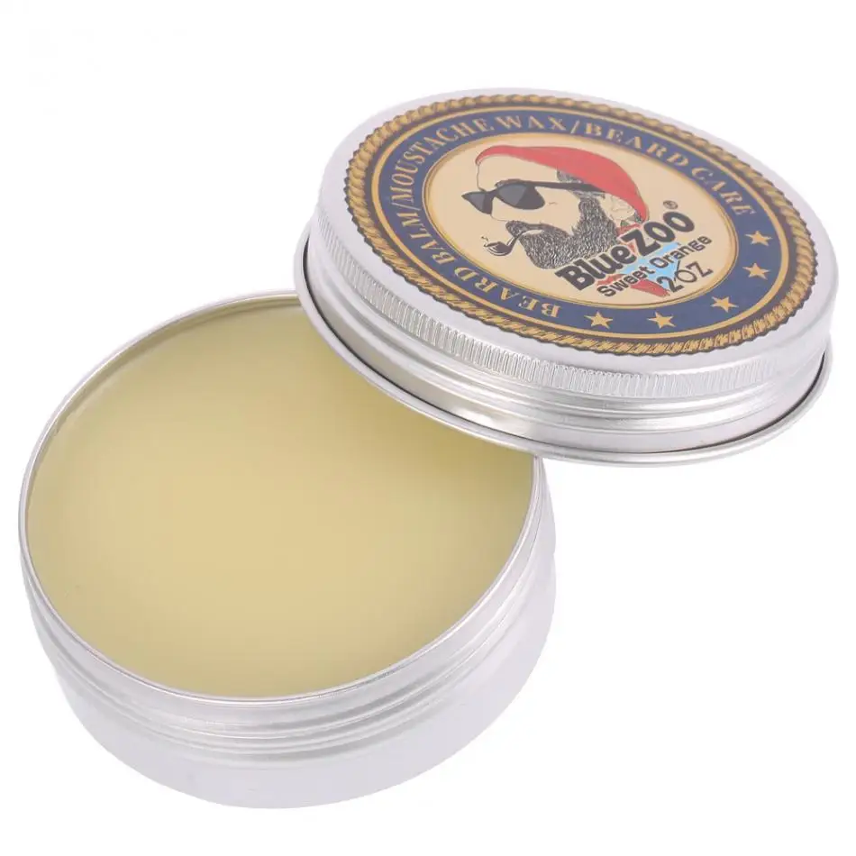 

Blue Zoo 60g Natural Beard Oil Balm Moustache Wax Natural Grooming Moisturizing Speed Growth Organic Balm Beard Care