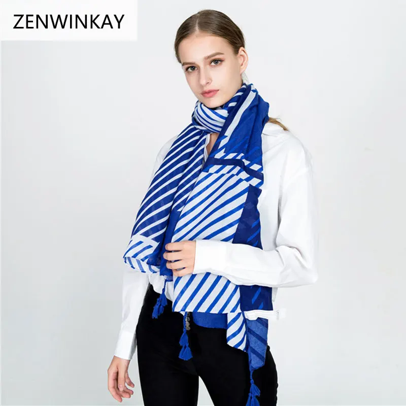 

Spring Scarf Women Soft Warm Scarves for Women Thin Linen Cotton Striation Tassel Foulard Warm Bandana Shawls Sjaal 170*90cm