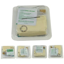 Одноразовый пирсинг для тела, набор для языка, сосков, живота, пупка, перегородка, кольцо, Лабрет, губы, в плену, бисер, ювелирный инструмент, набор машин