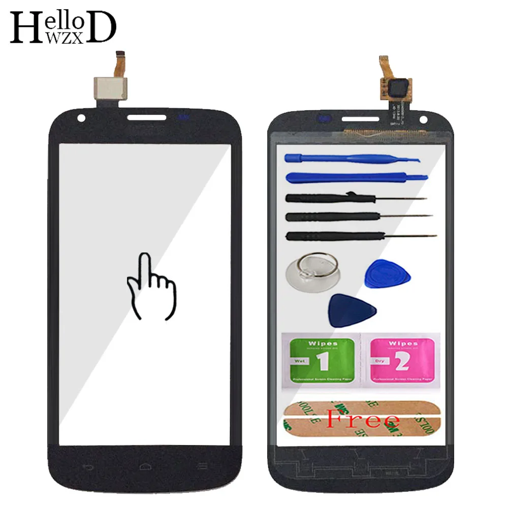 

5.0'' Front Touch Screen Outer Glass For Huawei Ascend Y600 Touch Digitizer Panel Lens Sensor Flex Cable Part Tools + Adhesive