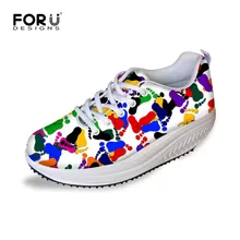 Fashion Light Weight Women Wedge Shoes Spring Summer Autumn Fitness Health Swing Shoes Female Lace Zapatillas Shoes High Quality