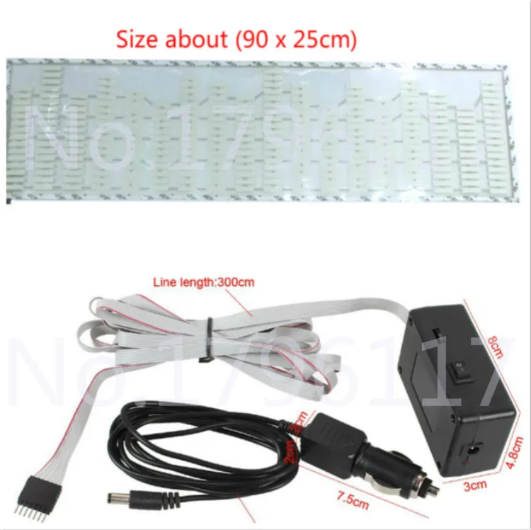 1 шт. автомобильный эквалайзер 90x25 см|flash panel|equalizer carsticker light |