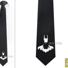 Крутой Мужской Жаккардовый тонкий узкий галстук с Бэтменом 2," 6 см галстук свадебный галстук для жениха запонки LK062M
