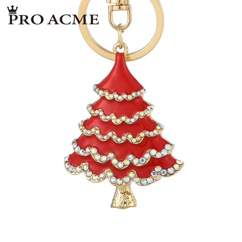 Pro Acme Christmas Gift Exquisite Christmas Tree Keychain for Women Men