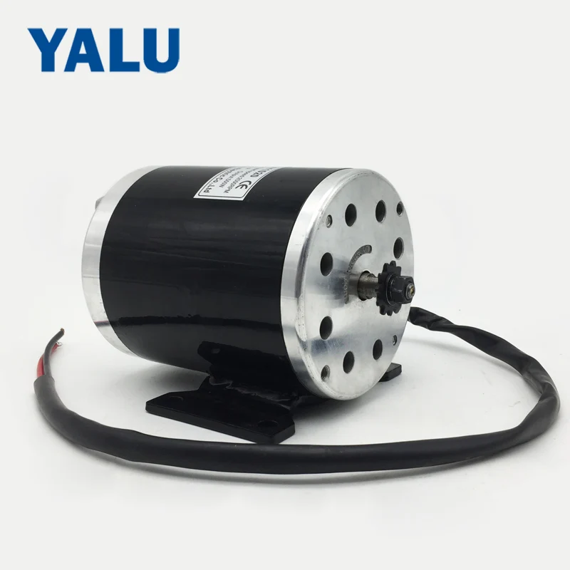 Discount YALU MY1020 500W 24V/36V/48V electric tricycle go-kart minibike E-ATV Ebike Electric Scooter DC brushed motor with Foot 1