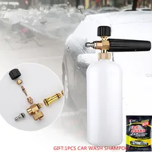 Mling 900 мл Автомойка Снежная пена насадка резьбовые адаптеры мыло пенообразователь пистолет шайба с регулируемым соплом распылитель автомобильные аксессуары