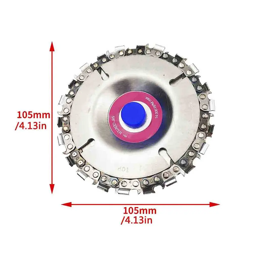 Круглая форма прочное использование деревообрабатывающий шлифовальный диск тонкая цепная пила шлифовальная цепь колесо Резьба по дереву диск для углового шлифовального станка