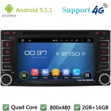 2Din Android 5.1.1 Quad Core Car DVD Multimedia Radio Stereo BT FM DAB+ 3G/4G WIFI GPS Map For Forester Impreza 2008-2013