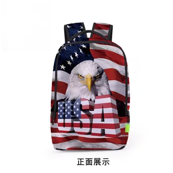 

Backpack School Special Offer Zipper Mochila Escolar 2018 New 3d Printed Backpack Travel Wholesale Usa Eagles School Bag