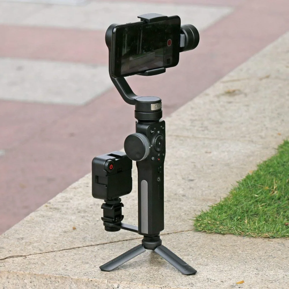 DJI Osmo Mobile 2 аксессуары тройное Крепление адаптер для горячего башмака микрофон