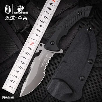 

HX OUTDOORS D-175 Fixed Knife 440C Blade K10 Handle Tactical Outdoor Camping Survival Hunting Bushcraft Military Diving Knifes