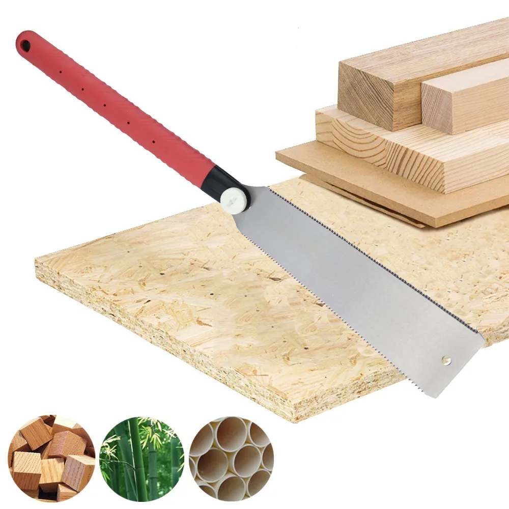 3-edge Teeth Hand Saw Pull Razor Saw Medium Crosscut For Garden Pruning Wood Bamboo PVC Plastic Cutting Woodworking Tools