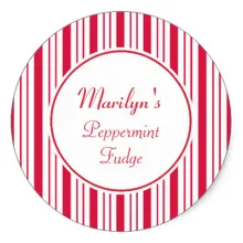 3.8 см пользовательские Рождество мяты перечной подарок тег Наклейки