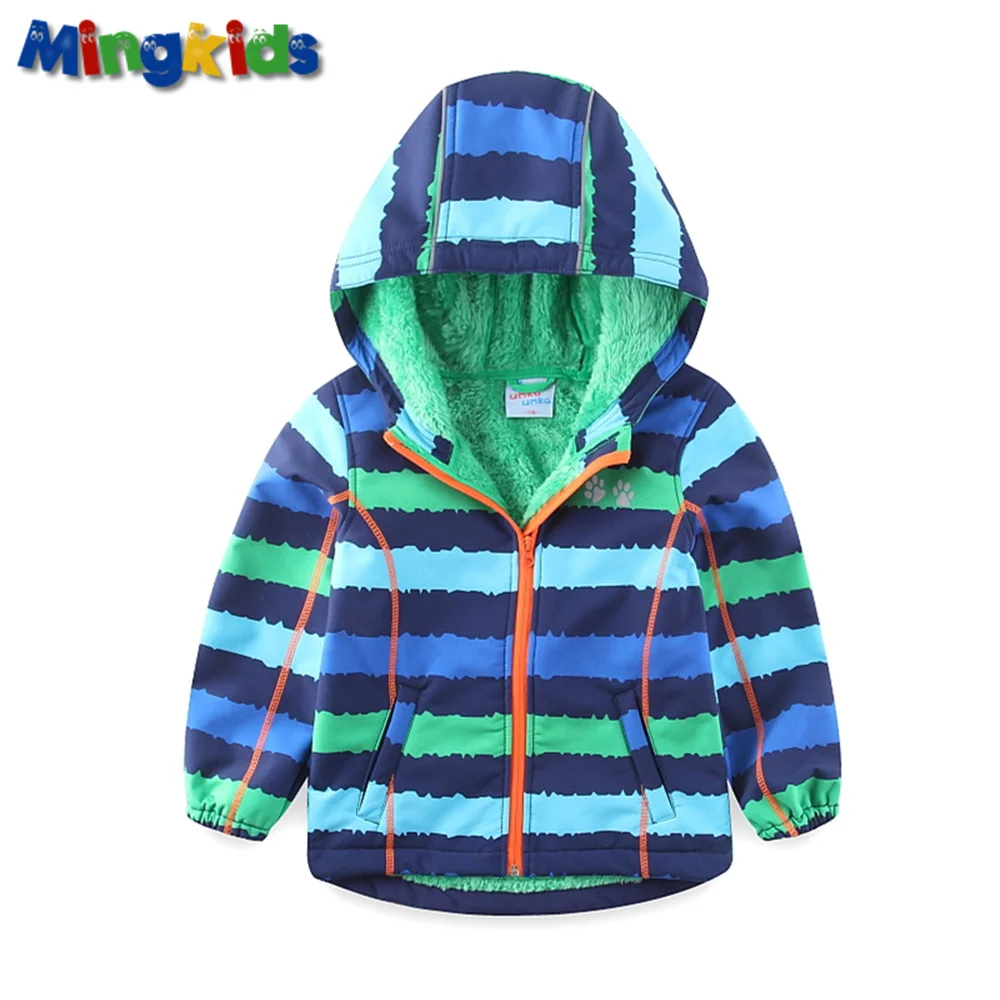 New UmkaUmka by Mingkids High quality windbreaker jacket for boys waterproof with fleece lining Soft Sh
