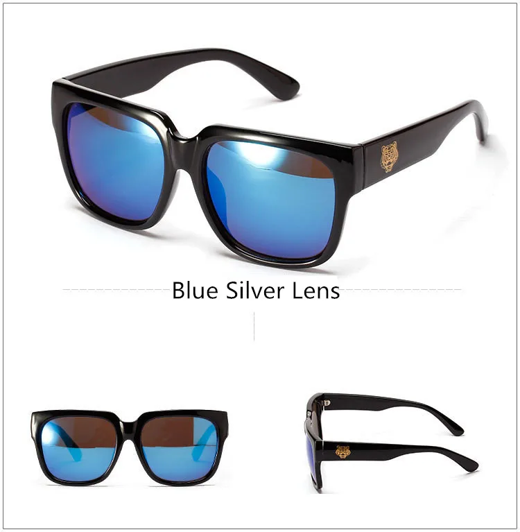 Neu Mode Erwachsene Männer Goggle Koreanische Ausgabe Berühmte Tiger Kopf Große Linse Sonnenbrille Frauen Männer_voghion.com